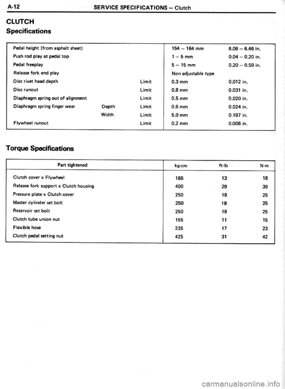 TOYOTA CELICA 1986  Service Repair Manual 