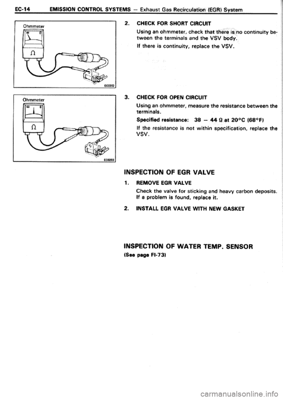 TOYOTA CELICA 1986  Service Repair Manual 