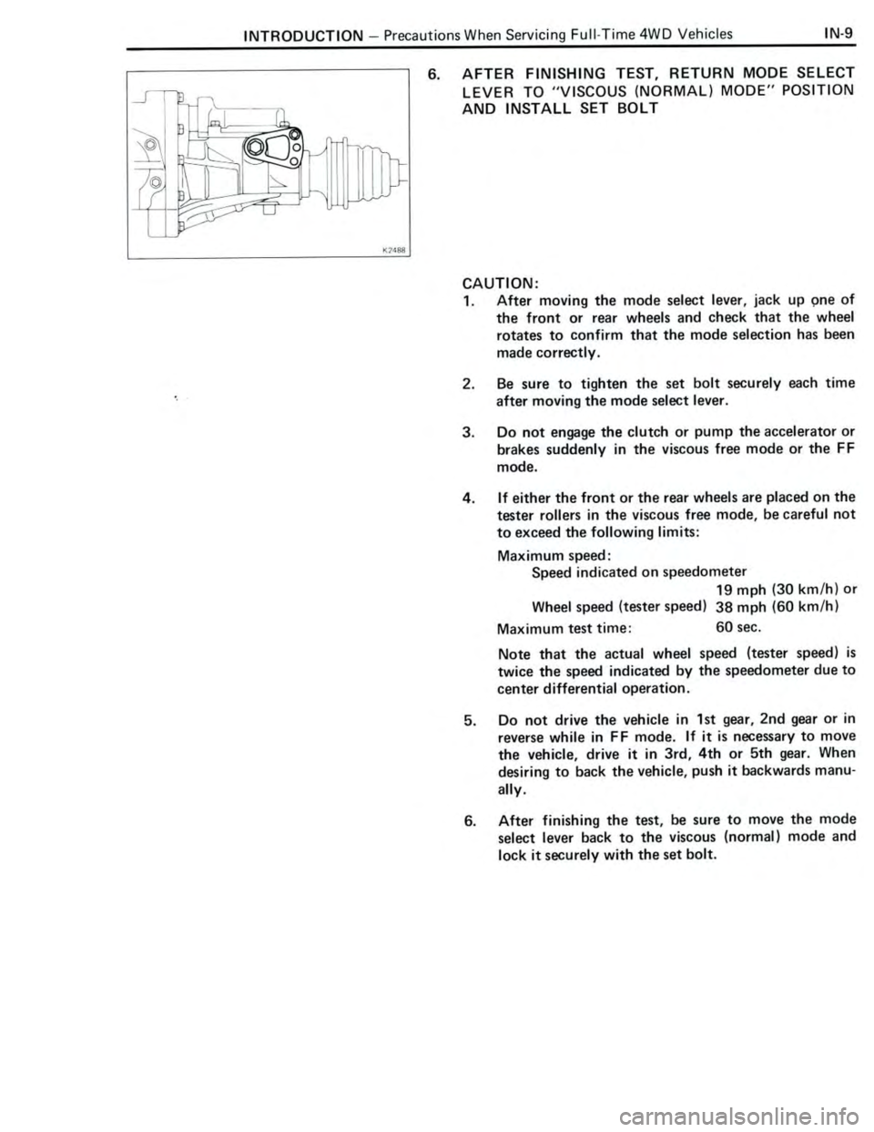 TOYOTA CELICA 1988  Repair Manual 
