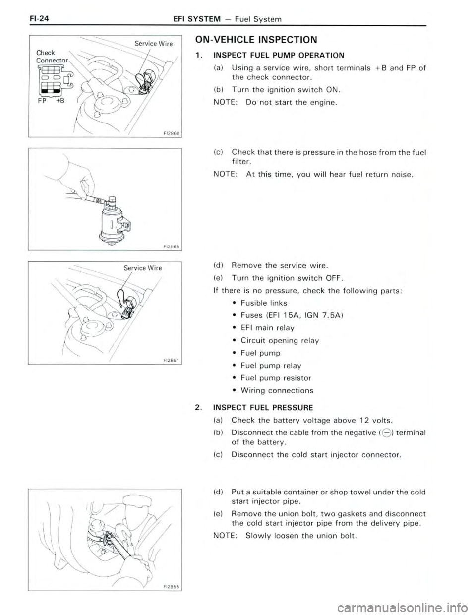 TOYOTA CELICA 1988  Repair Manual 