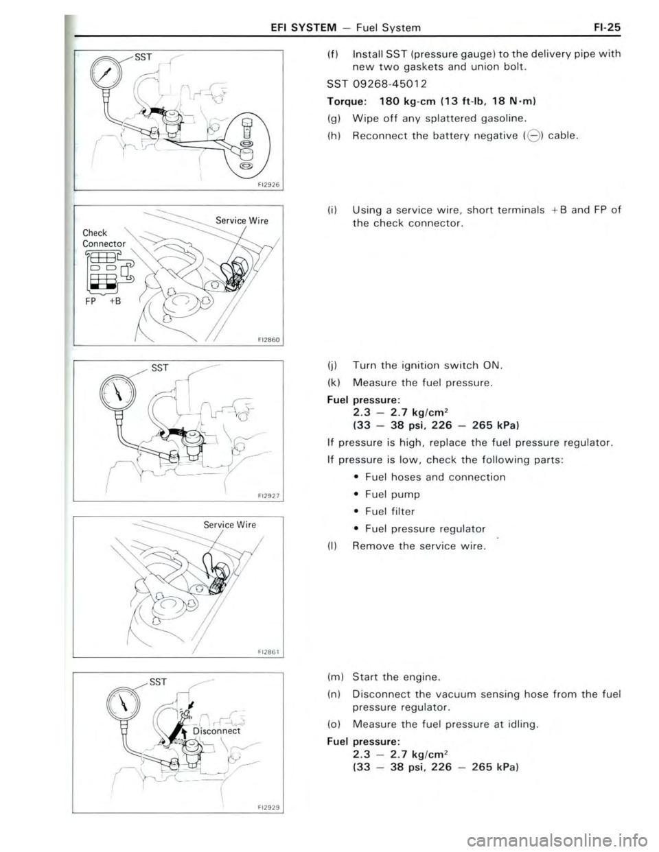 TOYOTA CELICA 1988  Repair Manual 