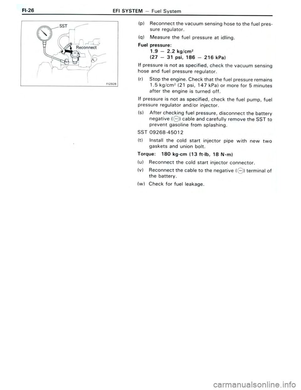 TOYOTA CELICA 1988  Repair Manual 