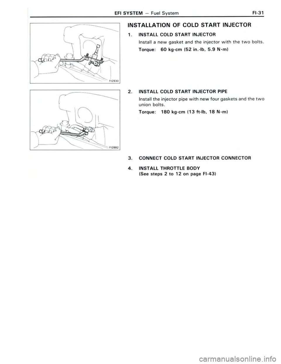 TOYOTA CELICA 1988  Repair Manual 