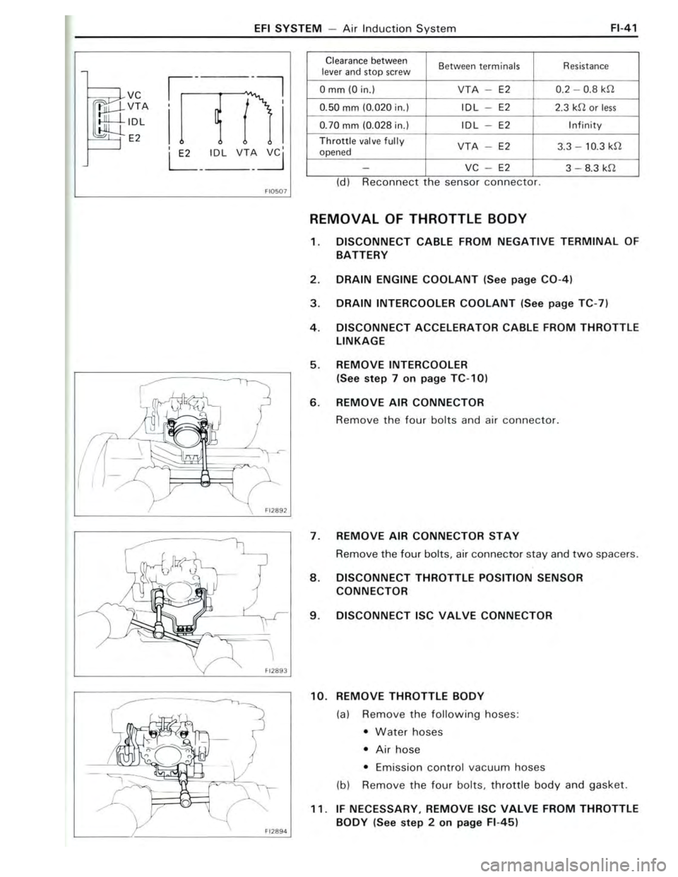 TOYOTA CELICA 1988  Repair Manual 