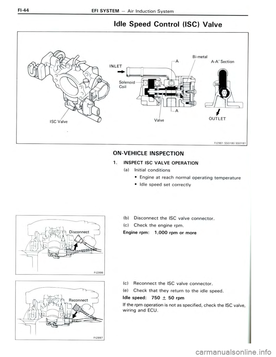 TOYOTA CELICA 1988  Repair Manual 