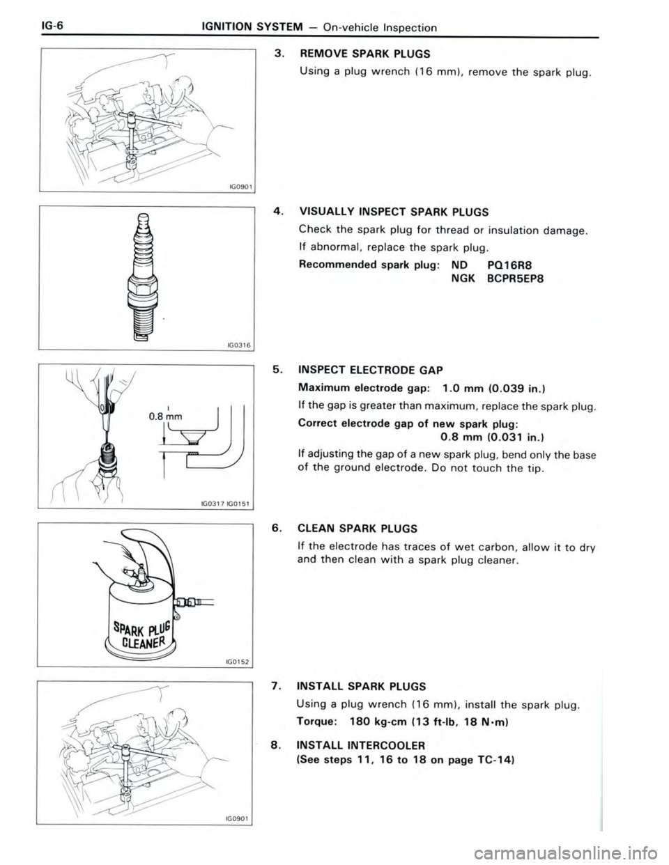 TOYOTA CELICA 1988  Repair Manual 