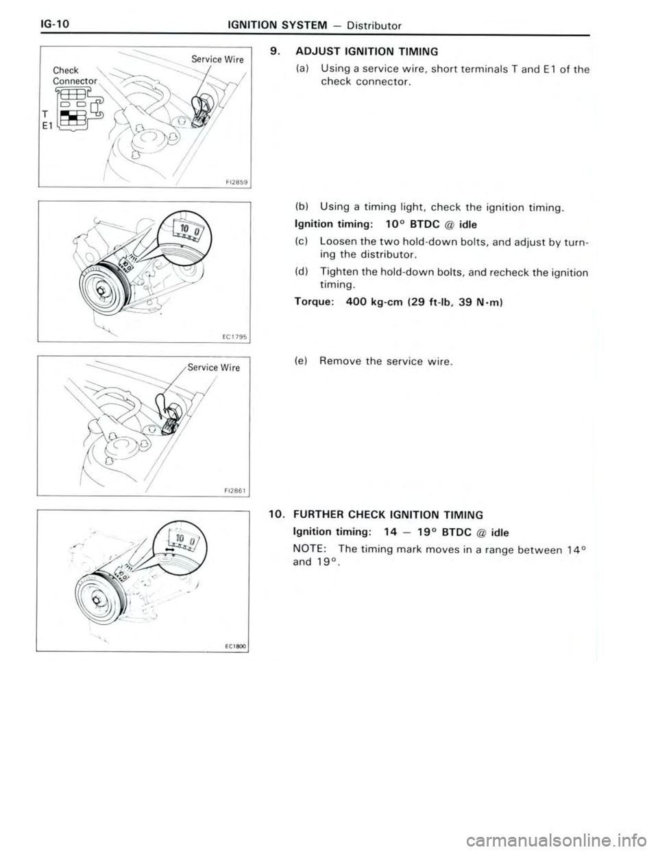 TOYOTA CELICA 1988  Repair Manual 