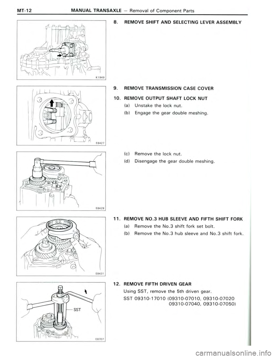 TOYOTA CELICA 1988  Repair Manual 