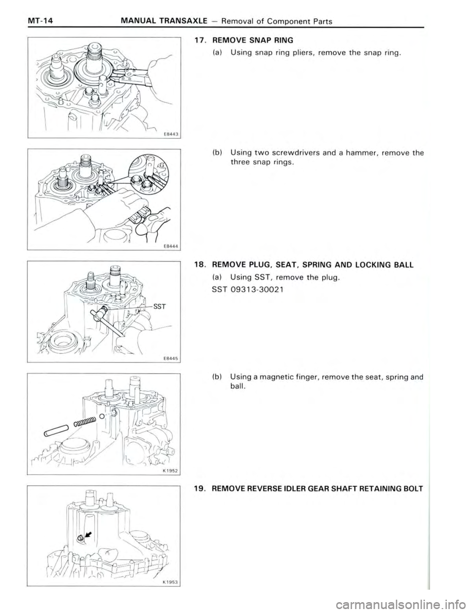 TOYOTA CELICA 1988  Repair Manual 