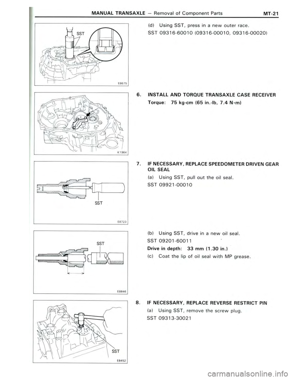 TOYOTA CELICA 1988  Repair Manual 