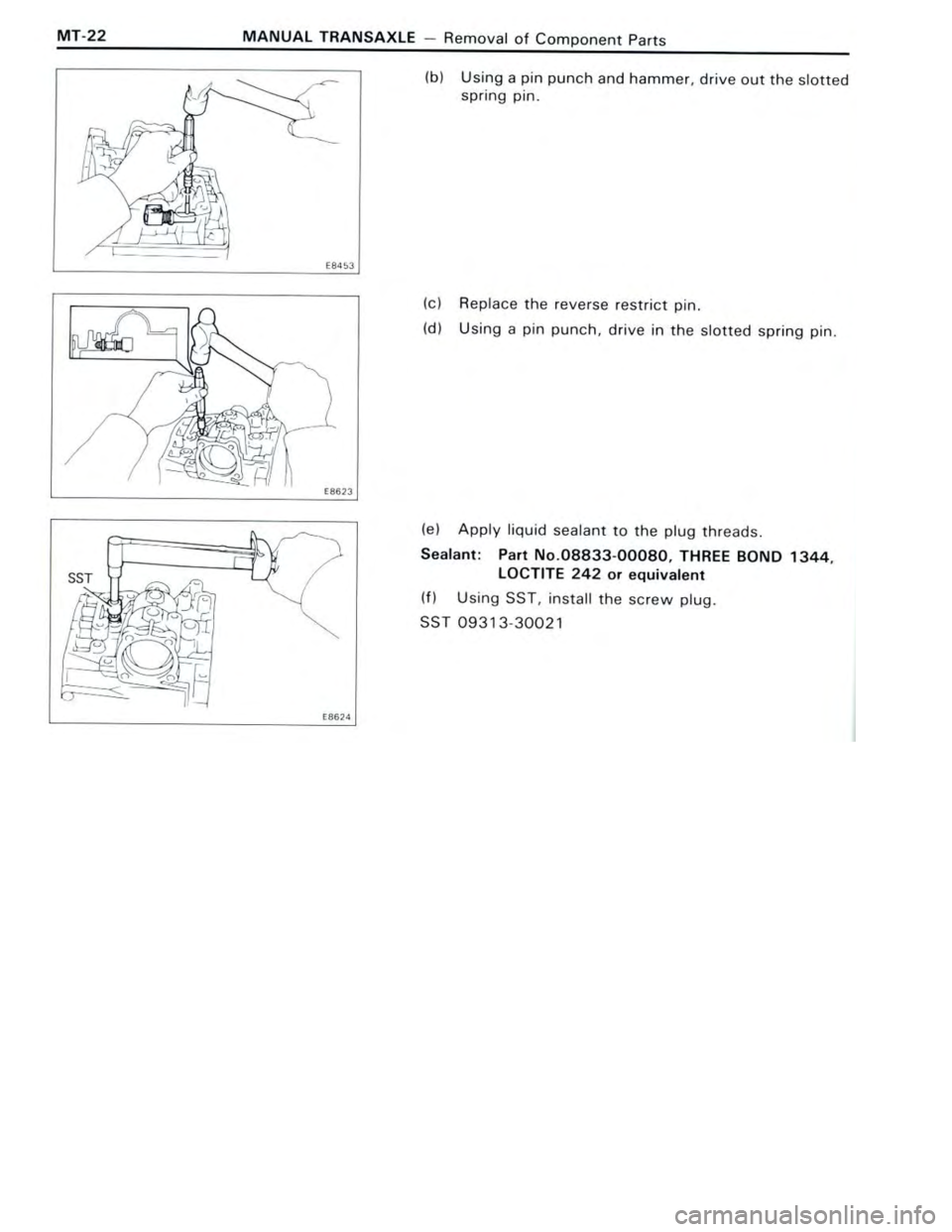 TOYOTA CELICA 1988  Repair Manual 