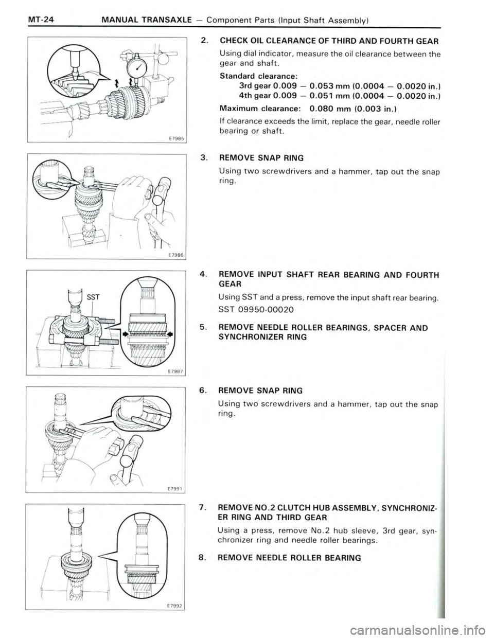 TOYOTA CELICA 1988  Repair Manual 