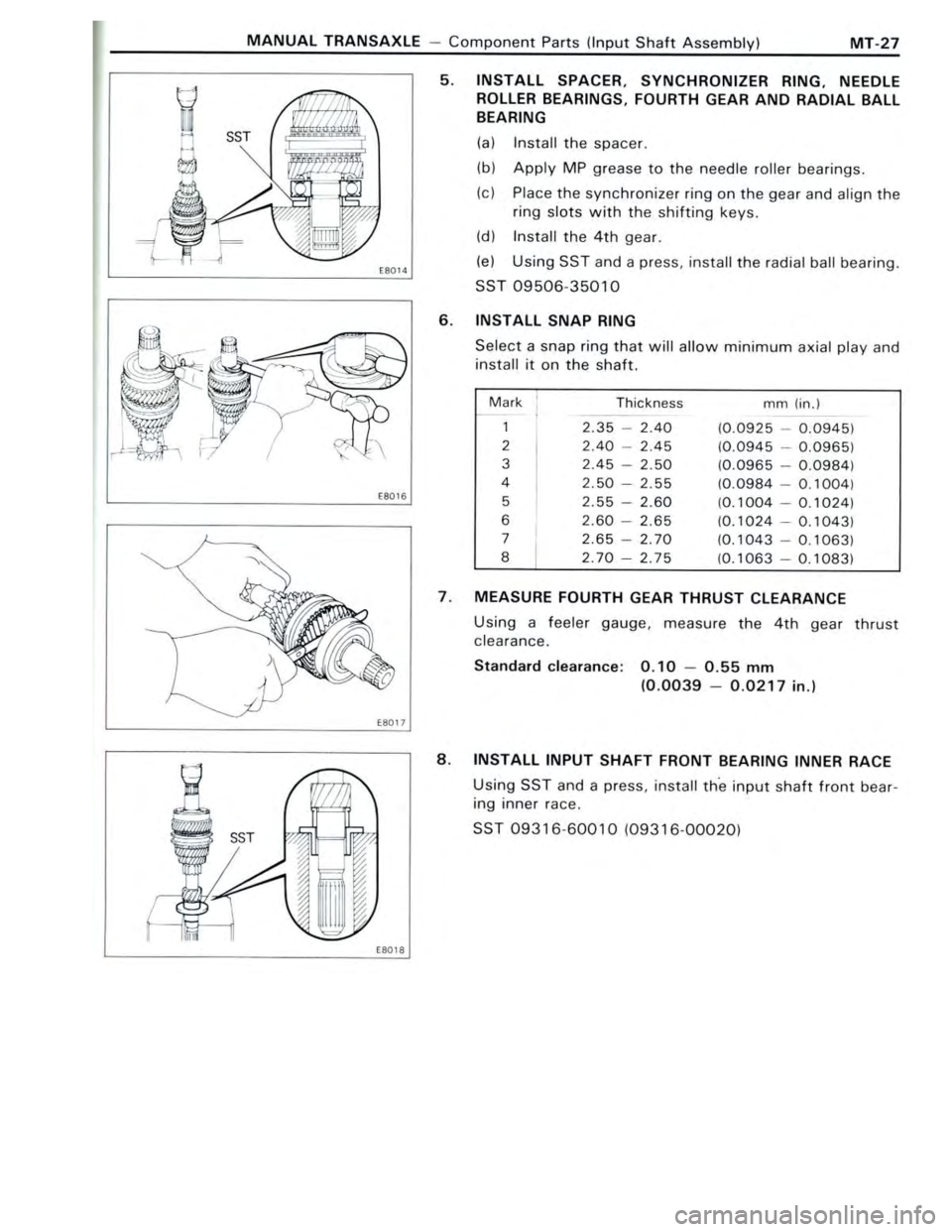 TOYOTA CELICA 1988  Repair Manual 