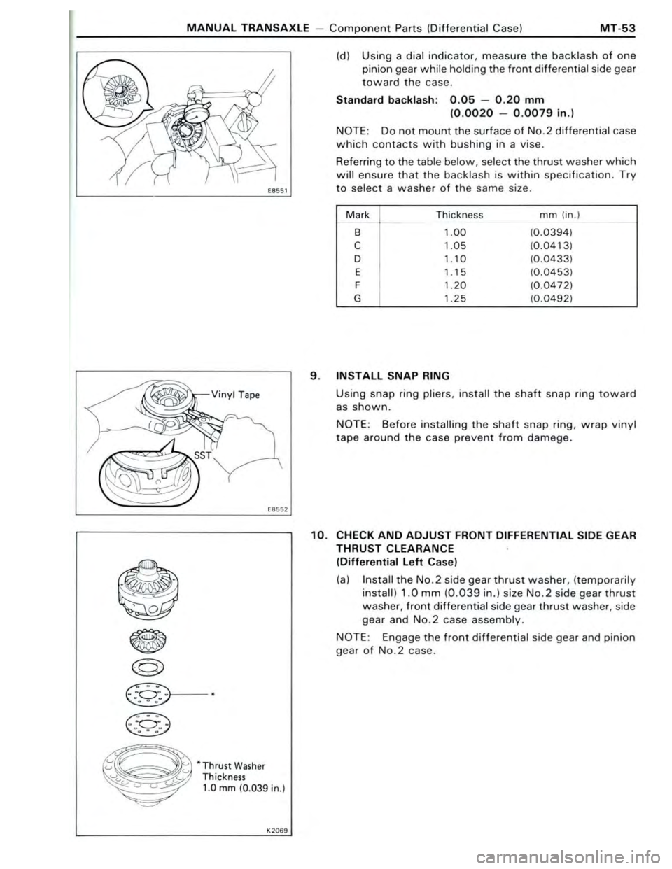 TOYOTA CELICA 1988  Repair Manual 