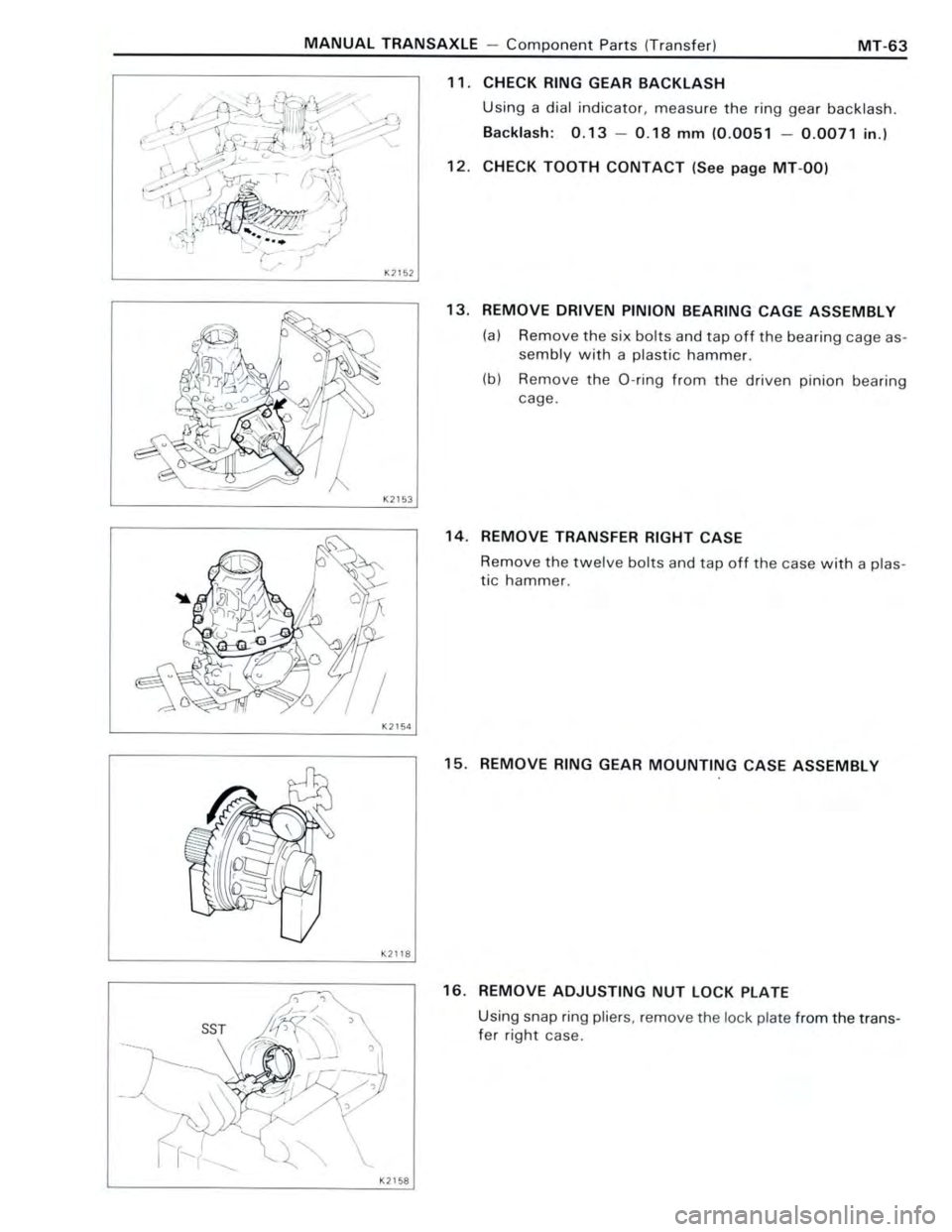 TOYOTA CELICA 1988  Repair Manual 