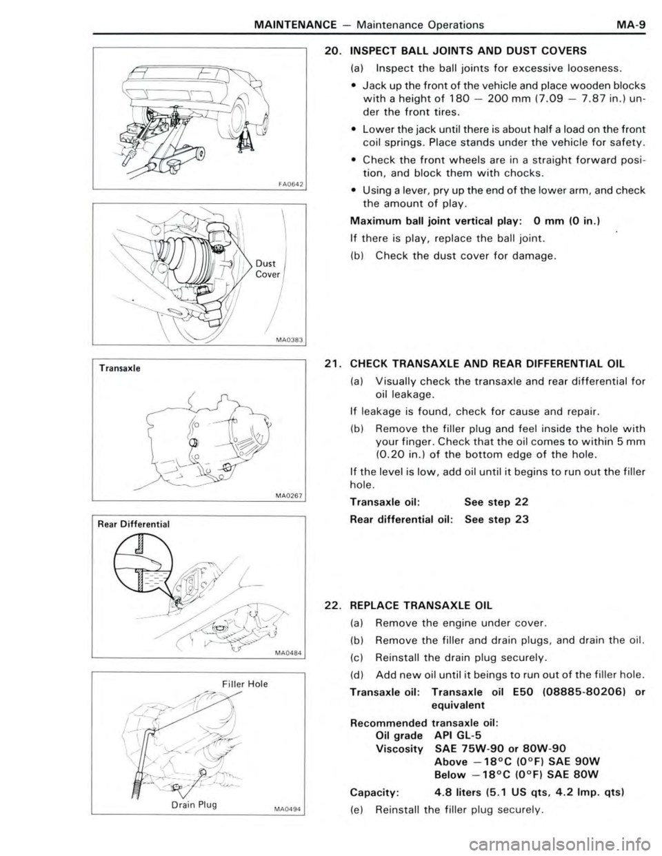 TOYOTA CELICA 1988  Repair Manual 