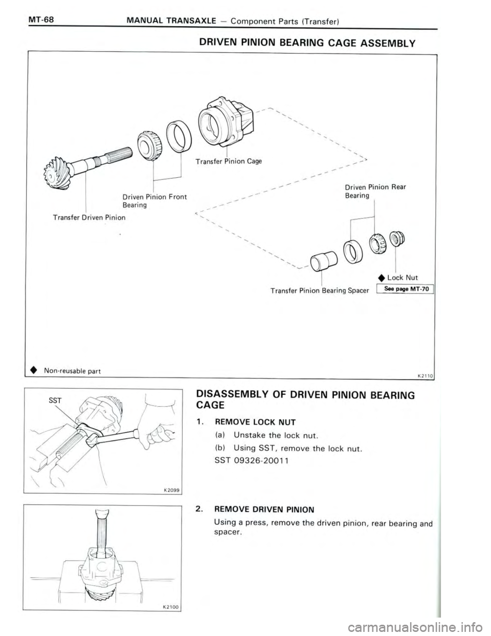 TOYOTA CELICA 1988  Repair Manual 