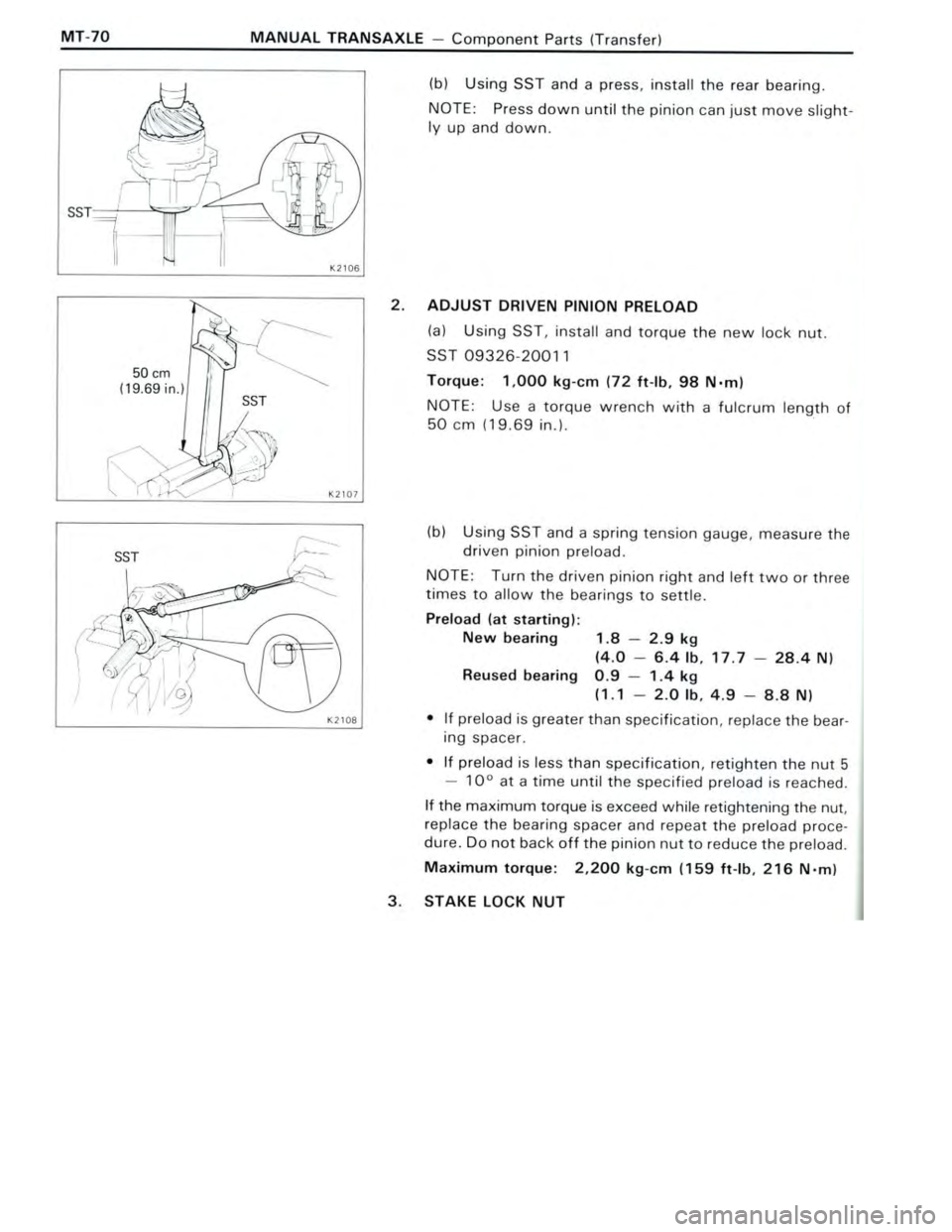 TOYOTA CELICA 1988  Repair Manual 