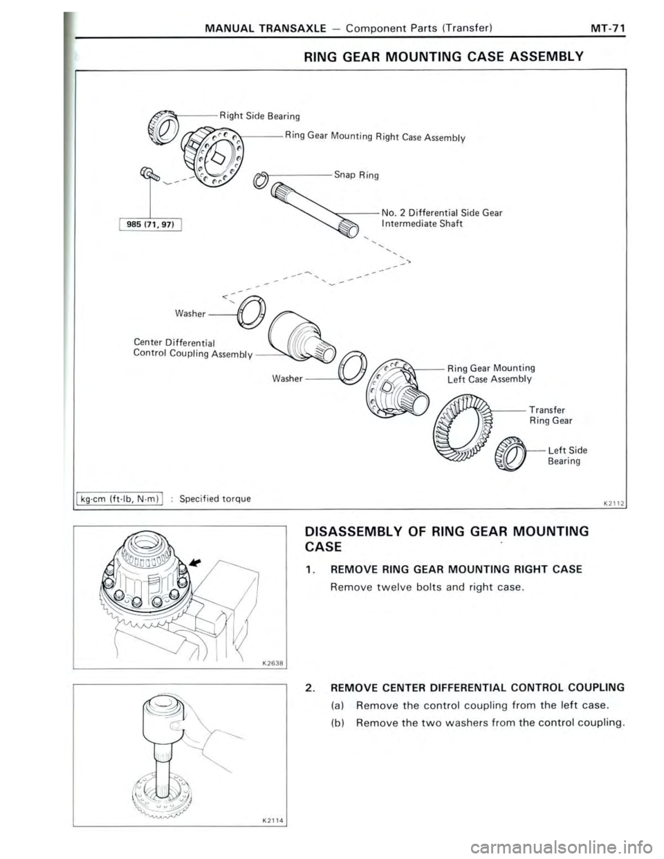 TOYOTA CELICA 1988  Repair Manual 