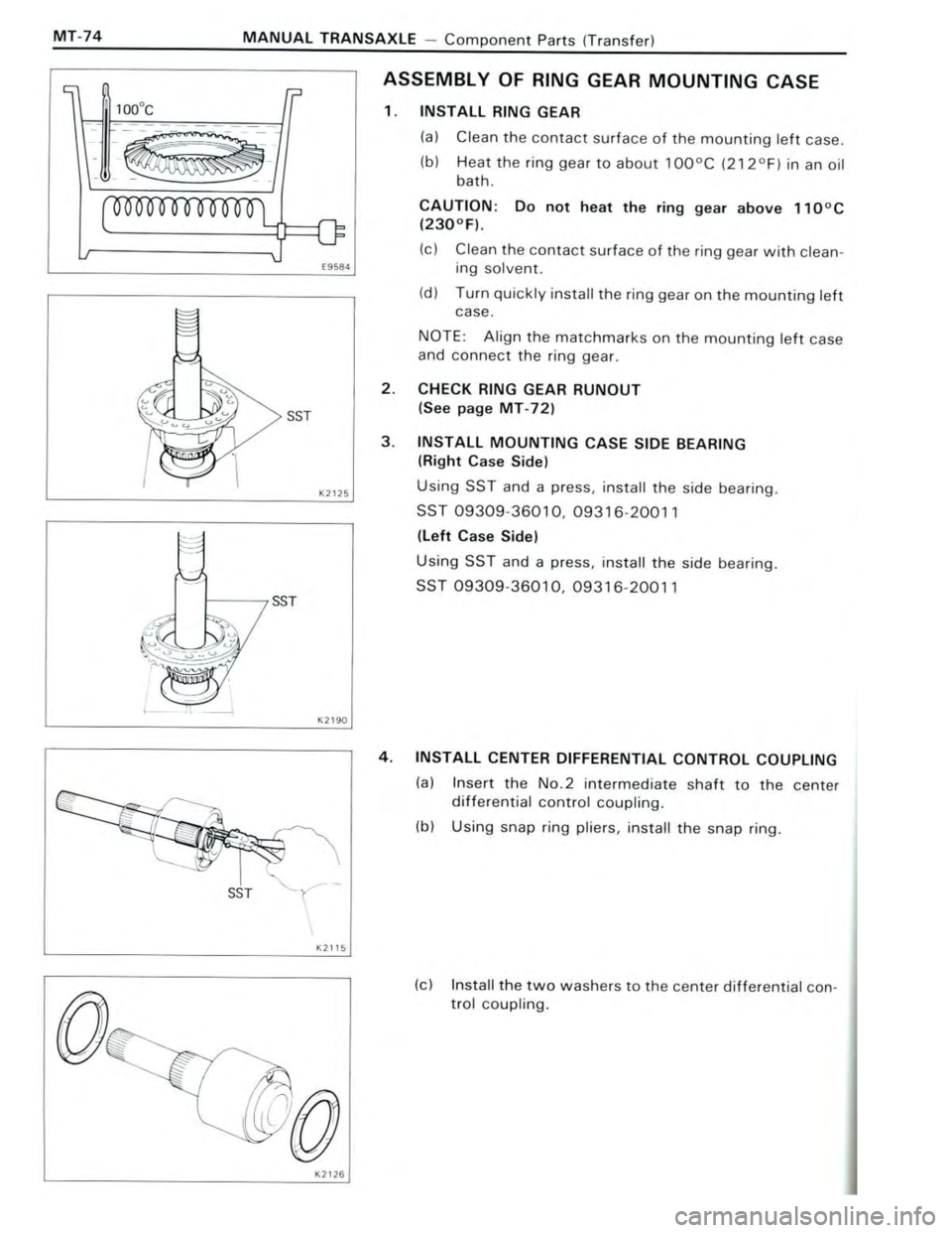TOYOTA CELICA 1988  Repair Manual 