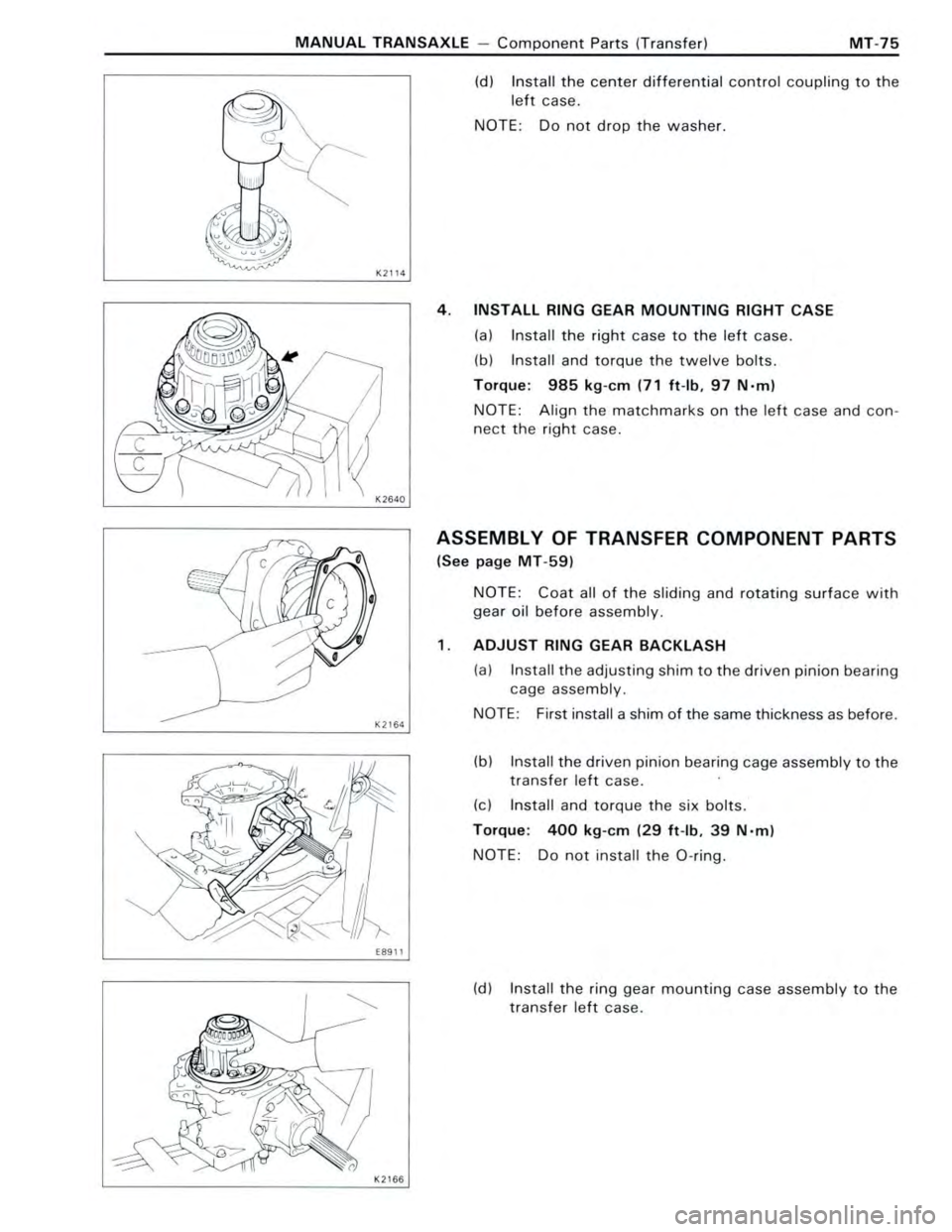 TOYOTA CELICA 1988  Repair Manual 