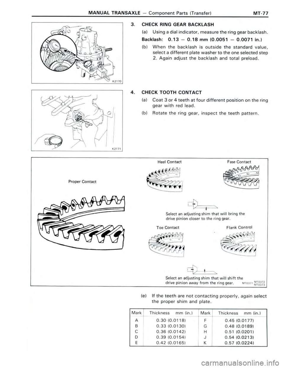 TOYOTA CELICA 1988  Repair Manual 