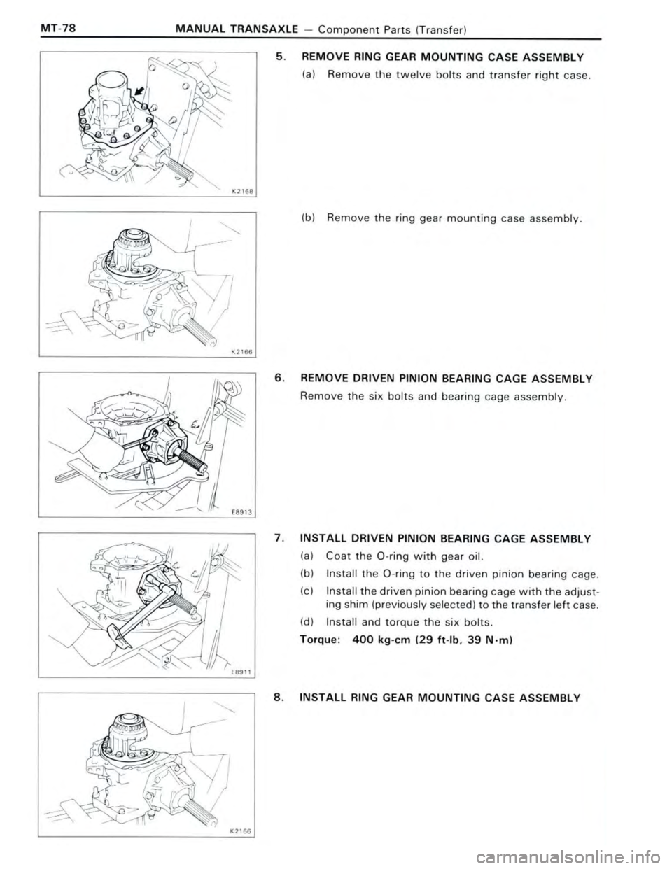 TOYOTA CELICA 1988  Repair Manual 