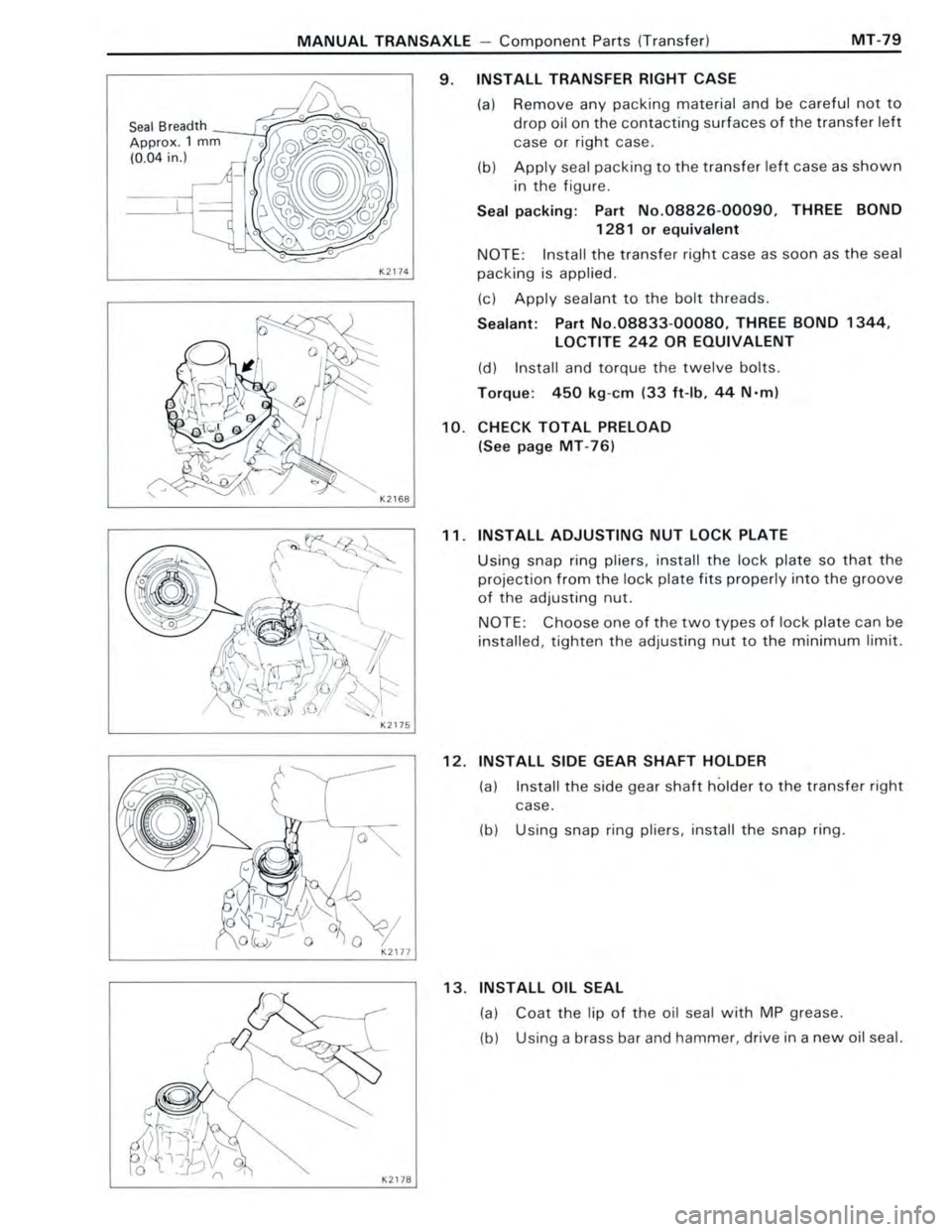 TOYOTA CELICA 1988  Repair Manual 