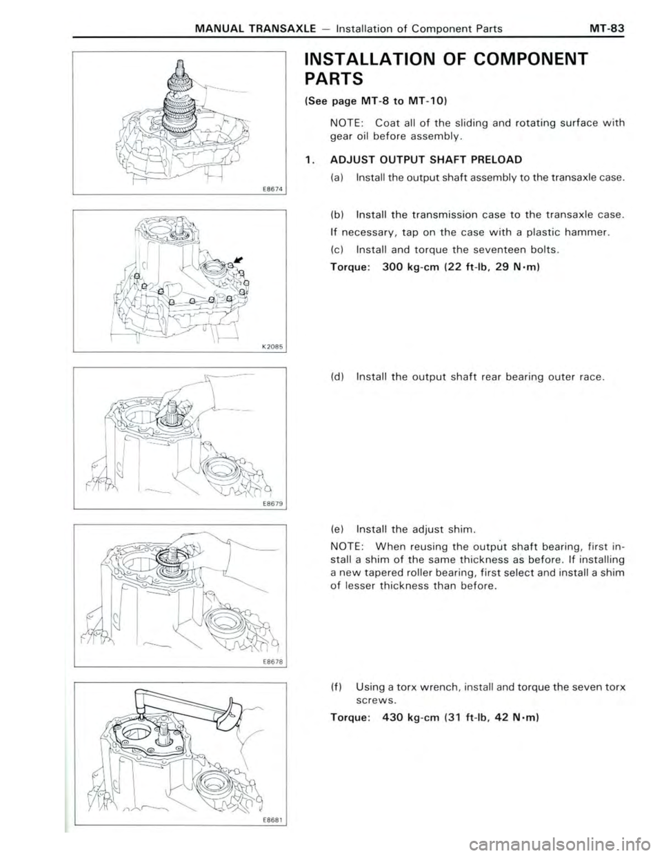 TOYOTA CELICA 1988  Repair Manual 