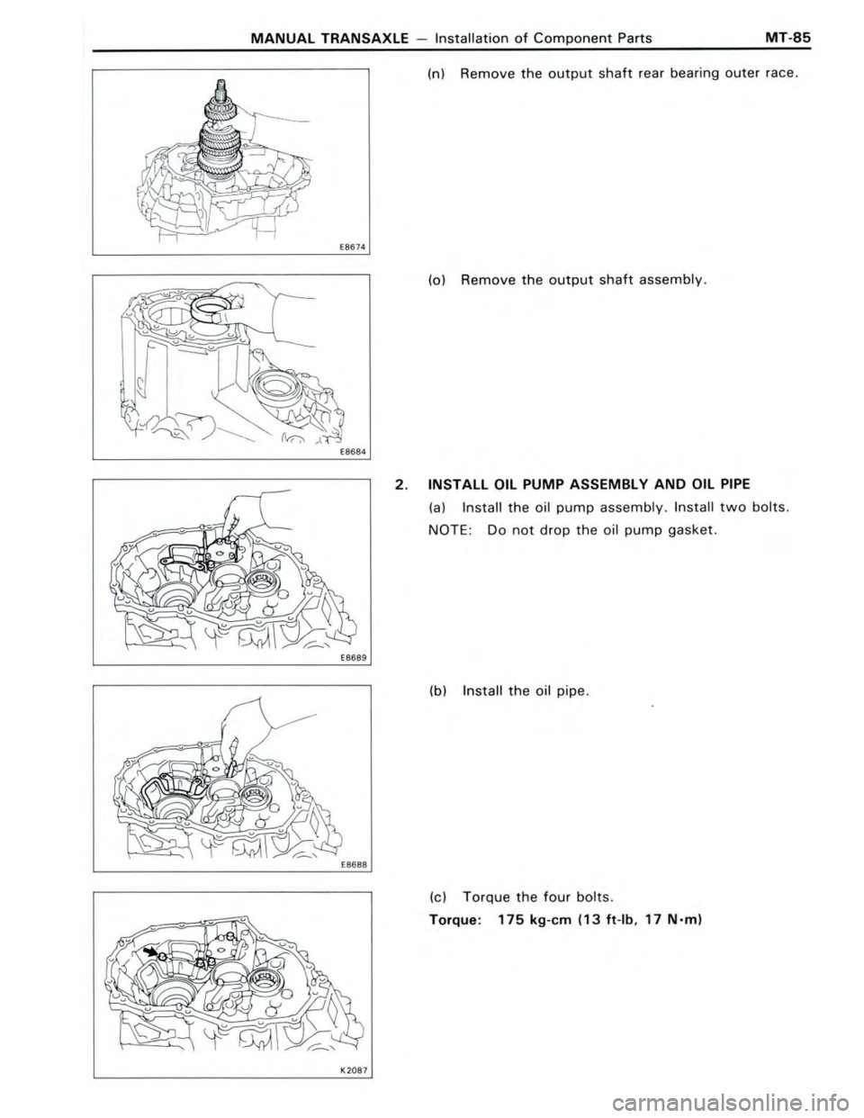 TOYOTA CELICA 1988  Repair Manual 