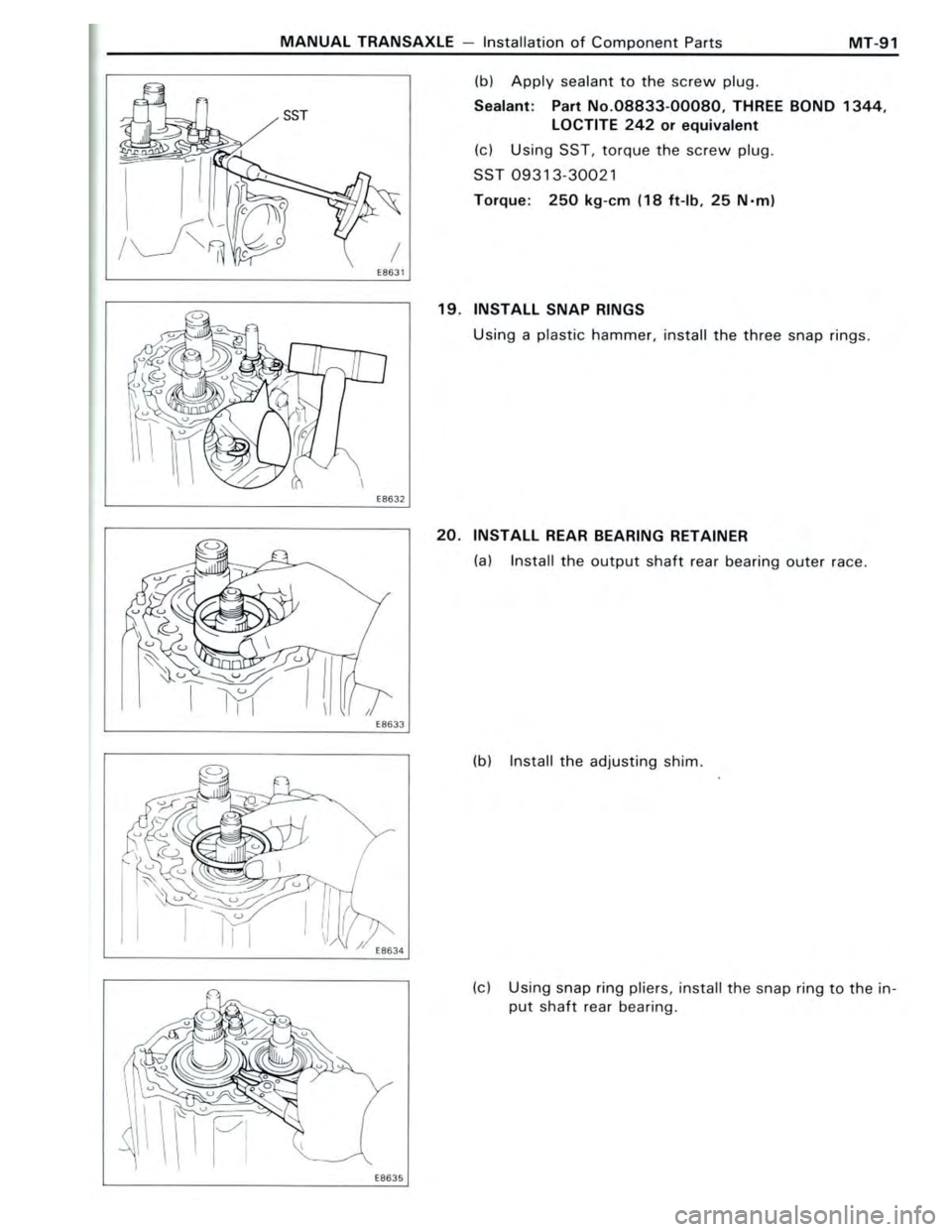 TOYOTA CELICA 1988  Repair Manual 