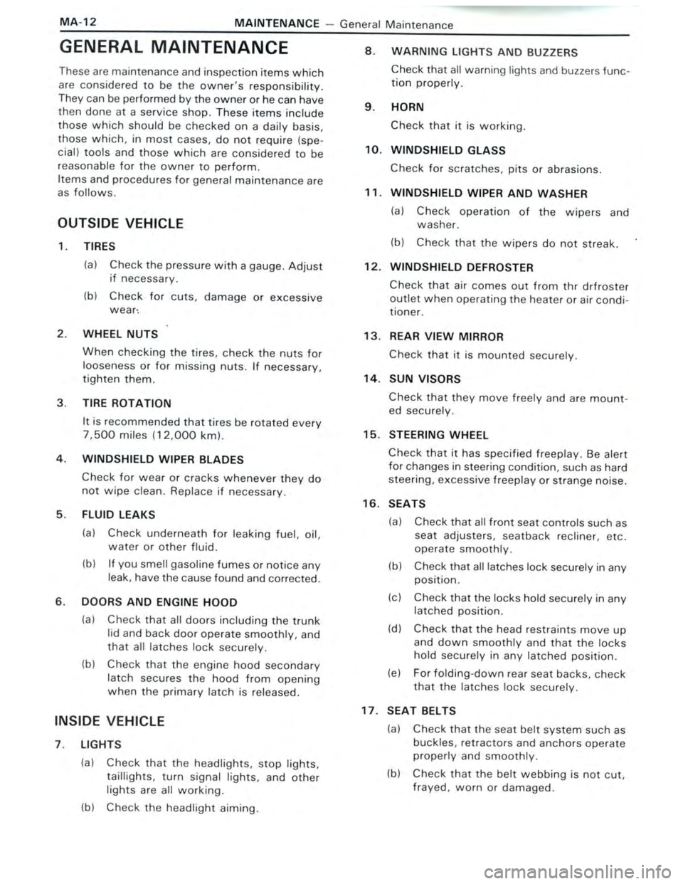TOYOTA CELICA 1988  Repair Manual 