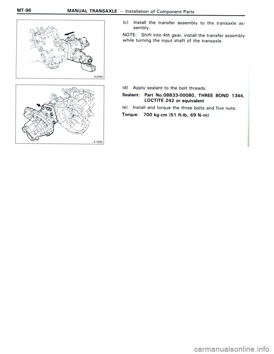 TOYOTA CELICA 1988  Repair Manual 