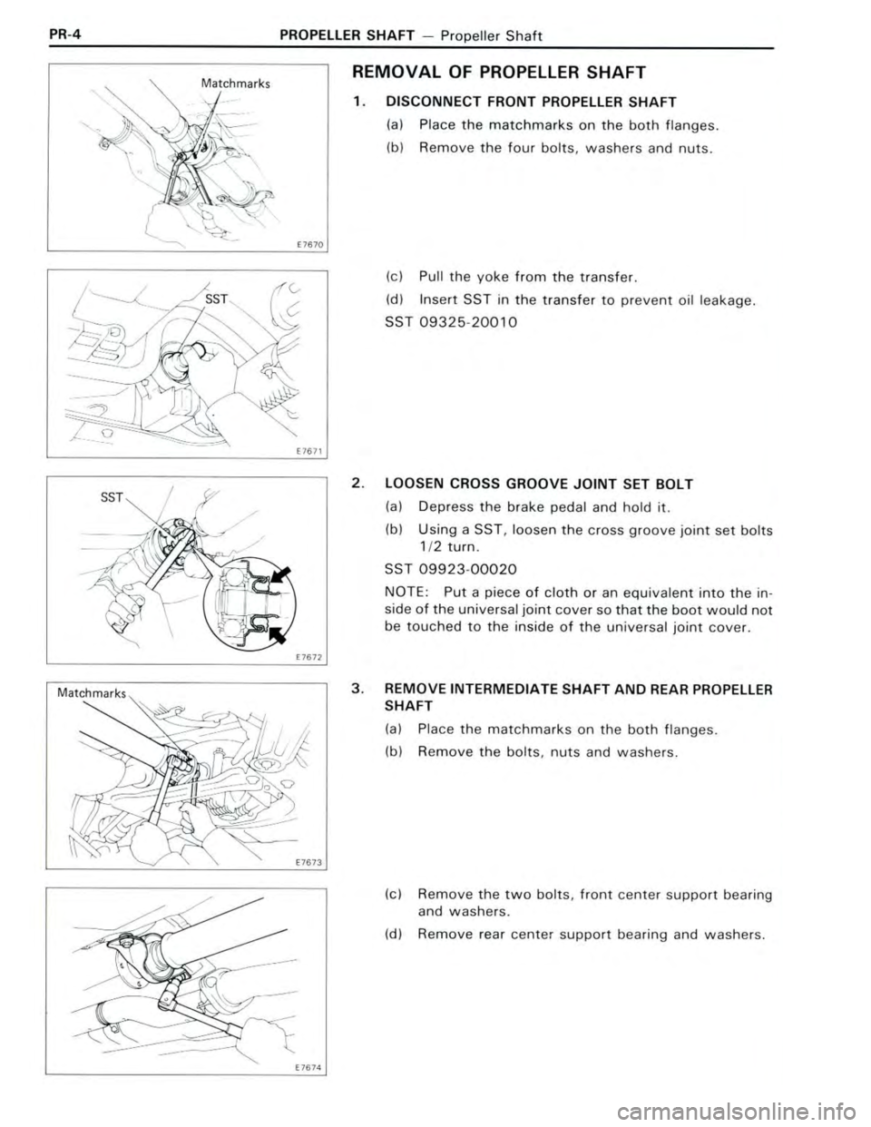 TOYOTA CELICA 1988  Repair Manual 