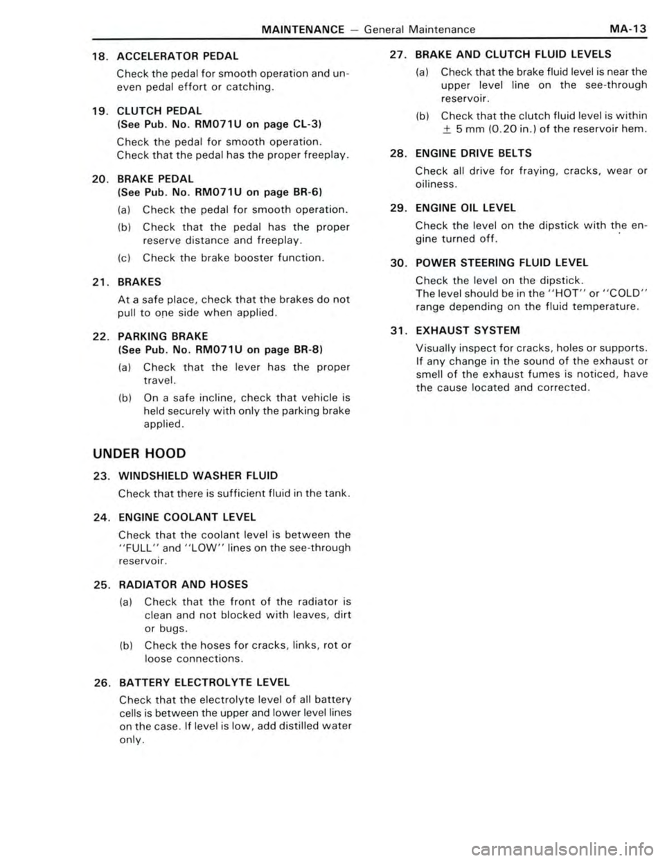 TOYOTA CELICA 1988  Repair Manual 