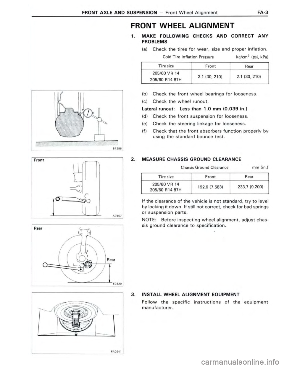 TOYOTA CELICA 1988  Repair Manual 