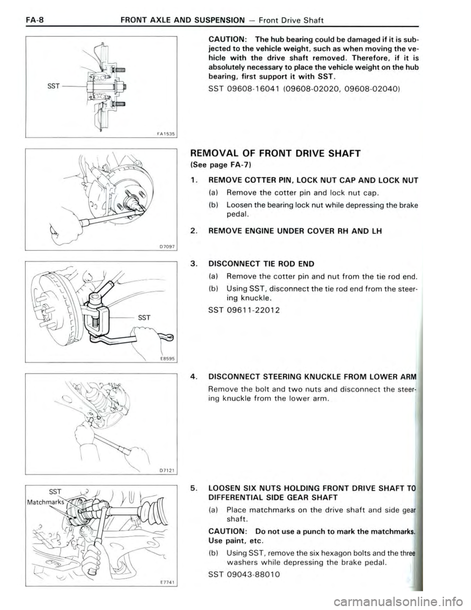 TOYOTA CELICA 1988  Repair Manual 
