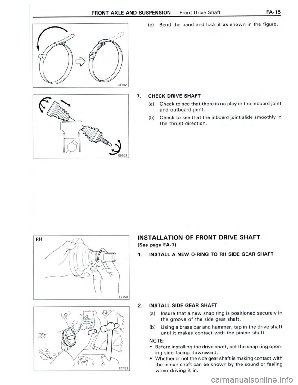 TOYOTA CELICA 1988  Repair Manual 
