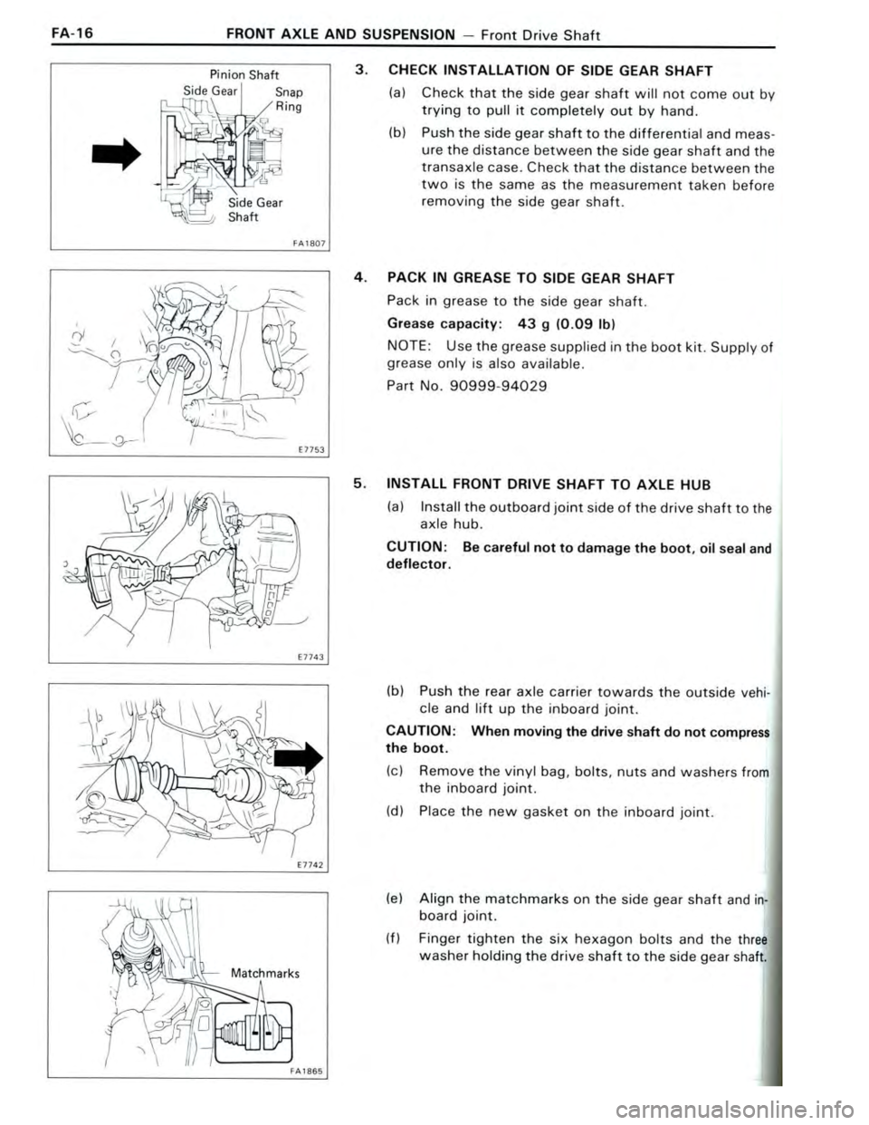 TOYOTA CELICA 1988  Repair Manual 
