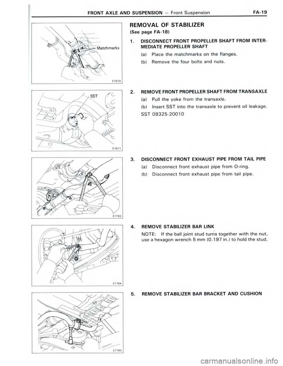 TOYOTA CELICA 1988  Repair Manual 