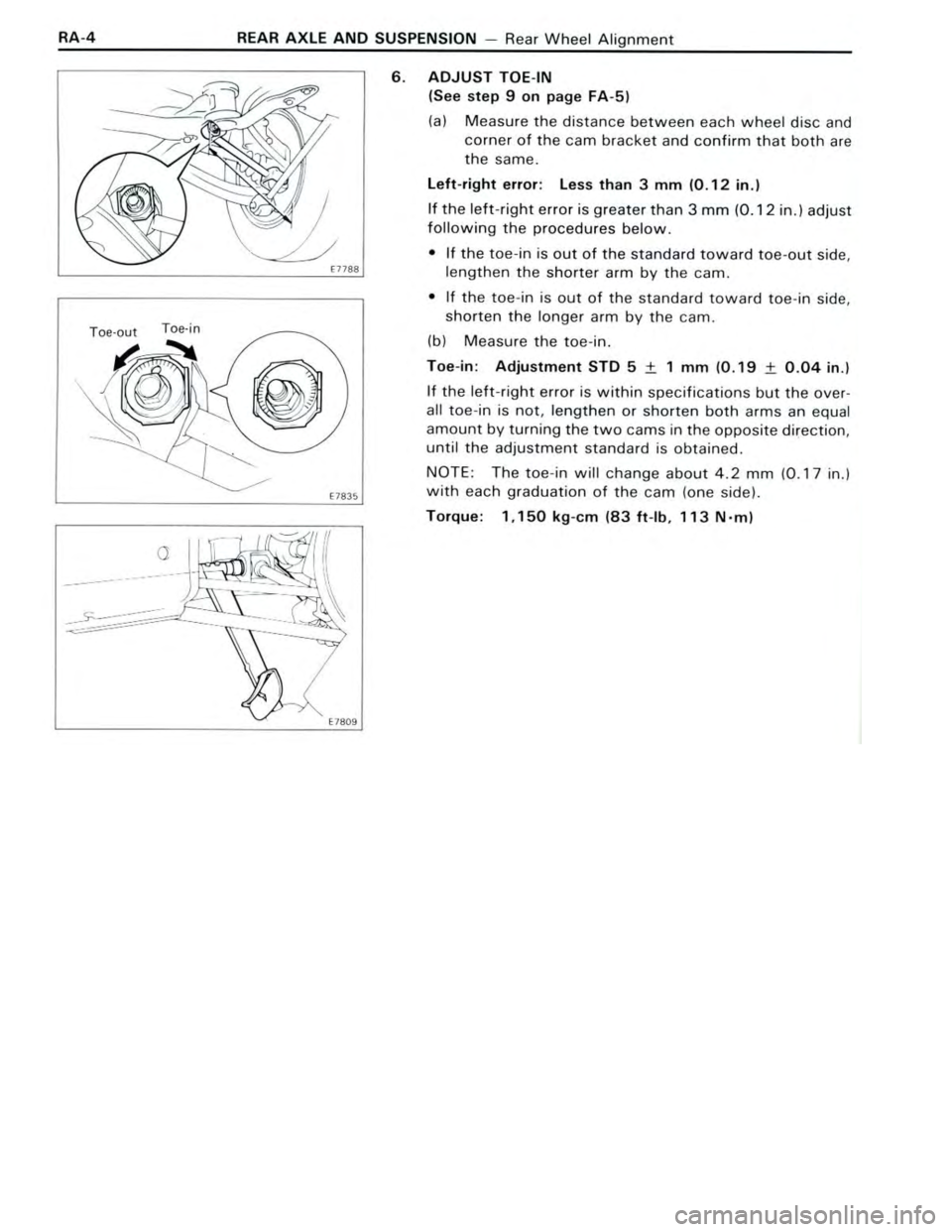 TOYOTA CELICA 1988  Repair Manual 
