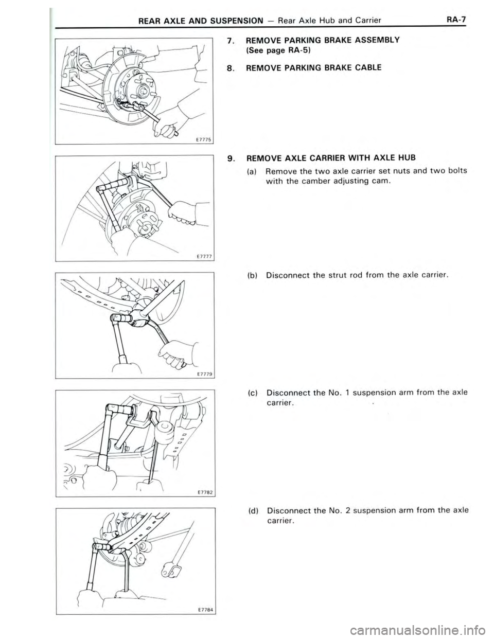 TOYOTA CELICA 1988  Repair Manual 