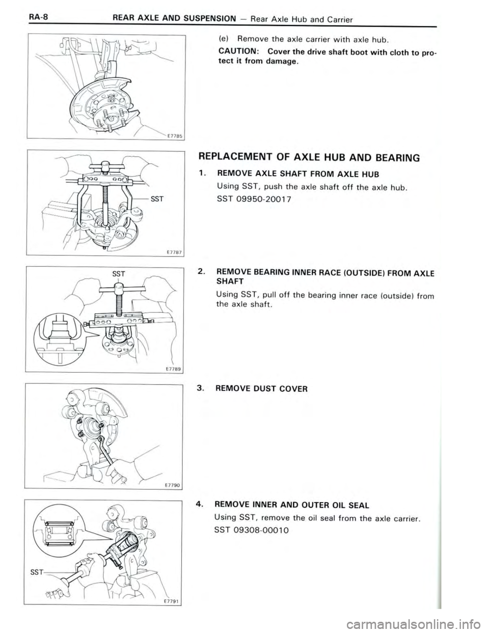 TOYOTA CELICA 1988  Repair Manual 