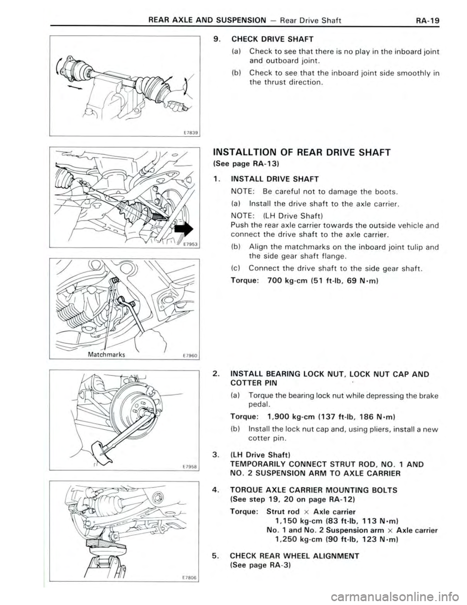 TOYOTA CELICA 1988  Repair Manual 