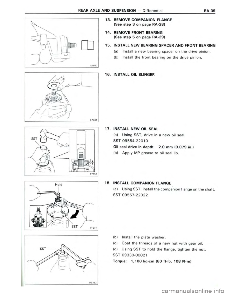 TOYOTA CELICA 1988  Repair Manual 