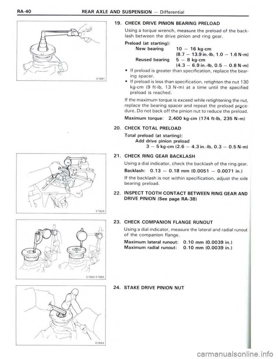 TOYOTA CELICA 1988  Repair Manual 