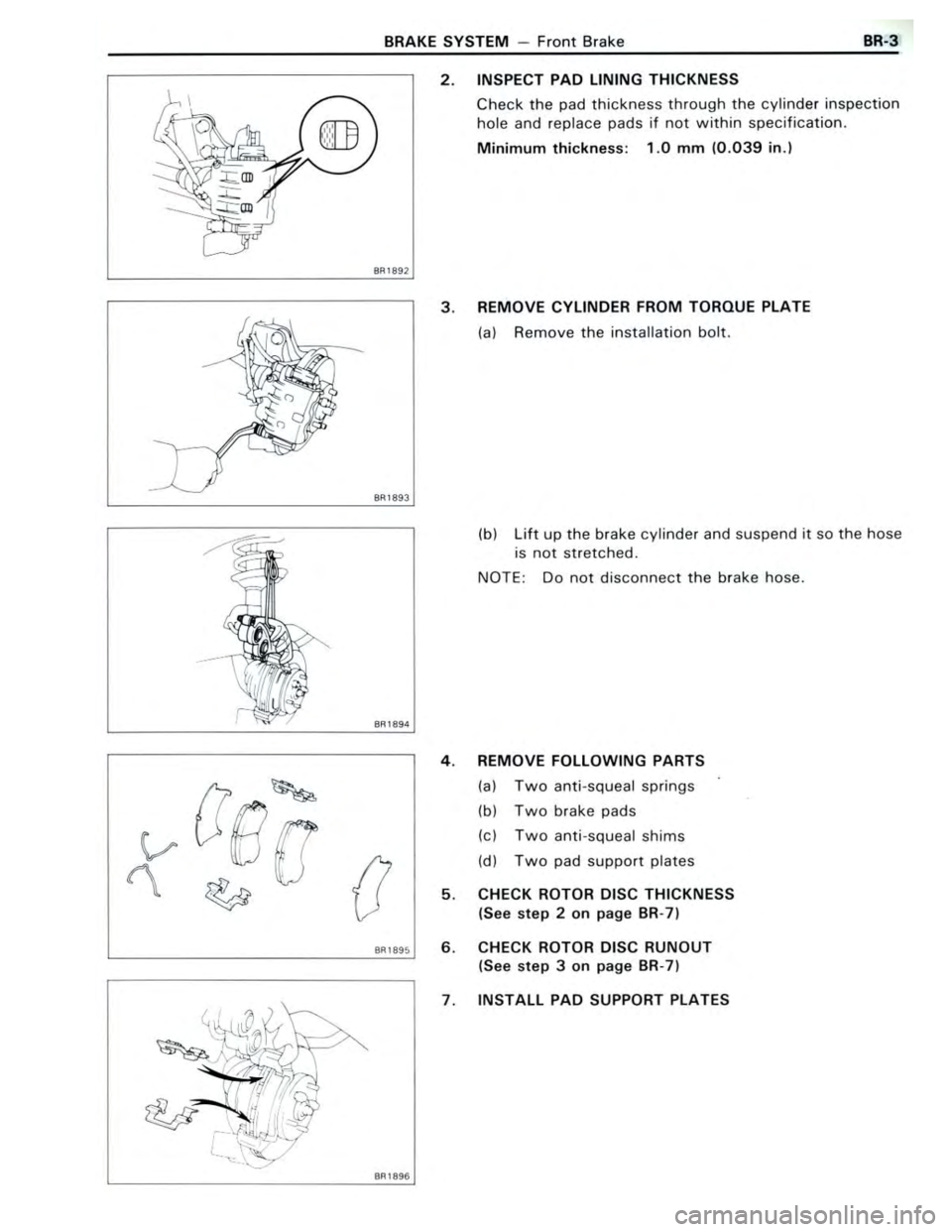 TOYOTA CELICA 1988  Repair Manual 