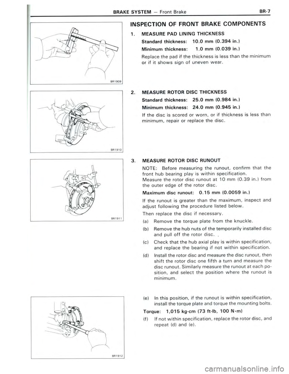 TOYOTA CELICA 1988  Repair Manual 