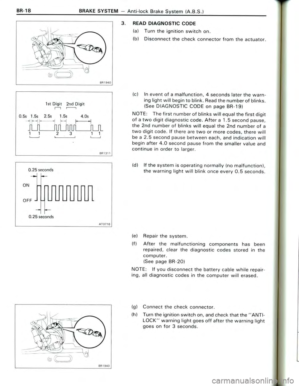 TOYOTA CELICA 1988  Repair Manual 