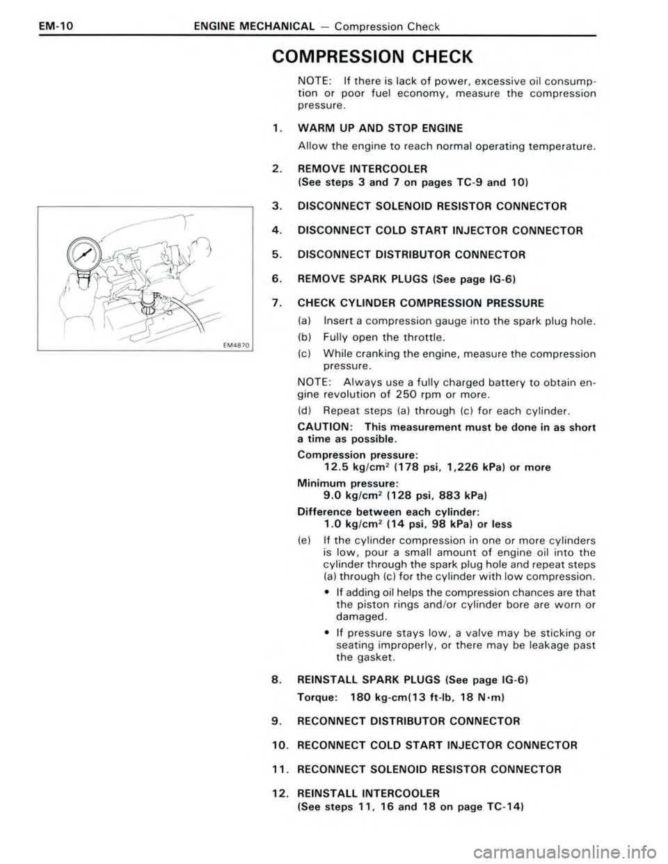 TOYOTA CELICA 1988  Repair Manual 